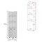 Tuhome Malibu Freestanding Linen Cabinet, 2-Doors, Open Shelves, White MLB8979 - alternate 8